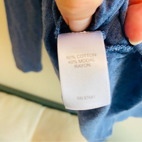 Pure J.Jill | Blue Layered Asymmetrical Tee - Picture 7 of 7